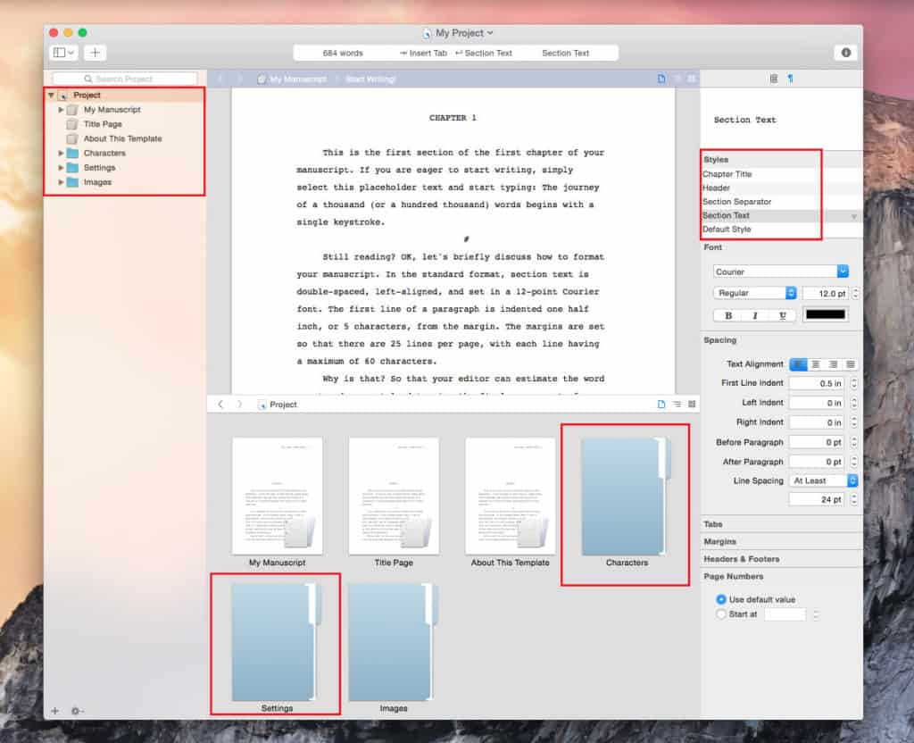 best novel outlining app for mac